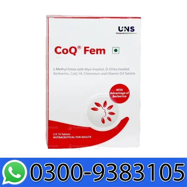 CoQ Fem Nutraceutical Tablet For Adult Women In Pakistan