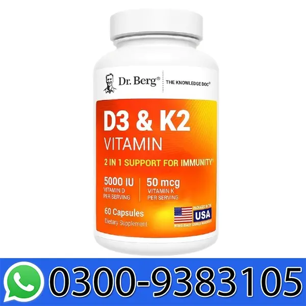 Dr. Berg Maximum Strength 2-in-1 Vitamin D3 K2 5000 in Pakistan