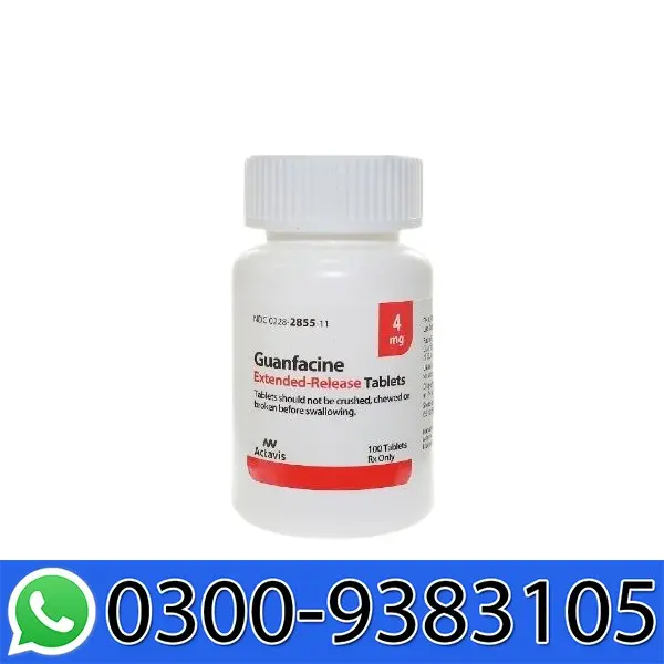 Guanfacine 4mg Tablets Price in Pakistan