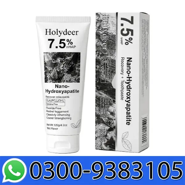 Holydeer Recovery Toothpaste 7.5% Nano Hydroxyapatite In Pakistan
