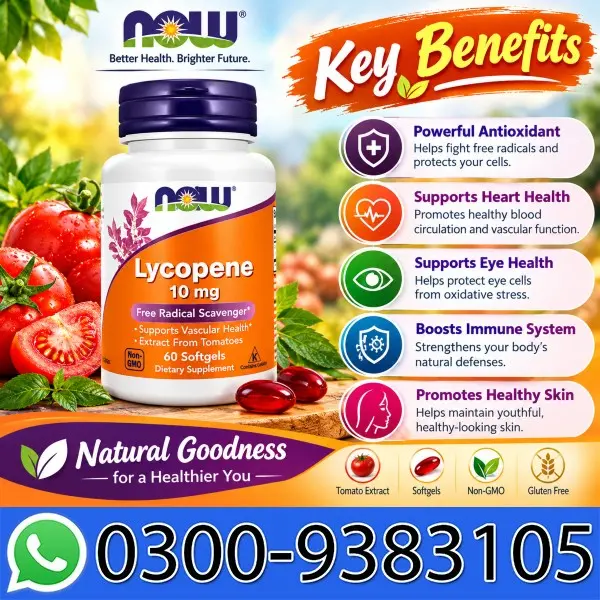 NOW Foods Lycopene 10 mg Softgels in Pakistan