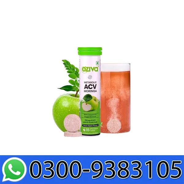 Oziva Apple Cider Vinegar Moringa Effervescent Tablets in Pakistan