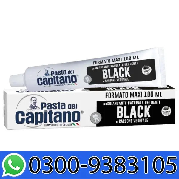 Pasta Del Capitano Active Charcoal Toothpaste 100 Ml